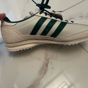 Adidas SL 72 White and Green Sneakers